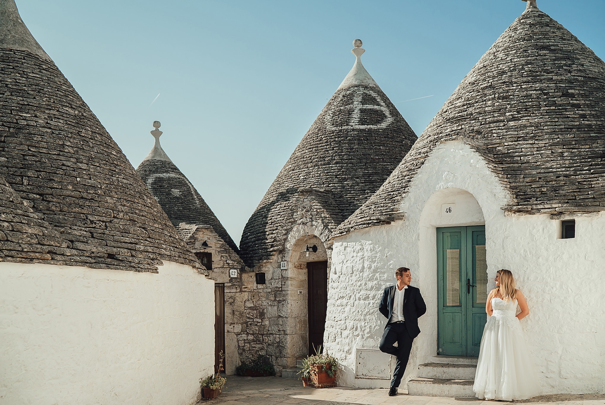 zdjęcia ślubne w Alberobello we Włoszech