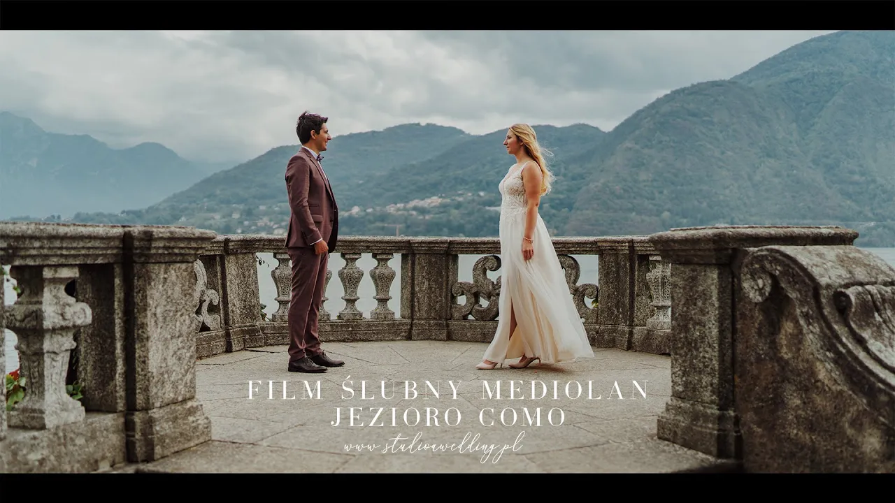 Film ślubny - klip plenerowy nad jeziorem Como